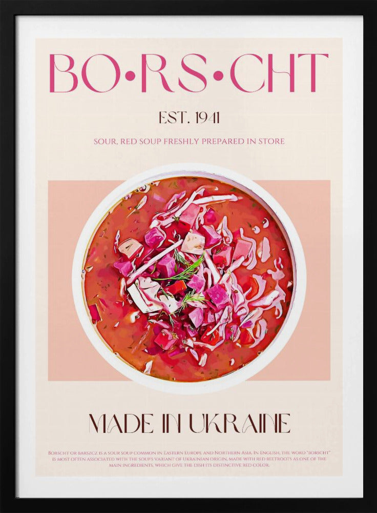 Ukrainisches Borschtsch-Glück | Poster