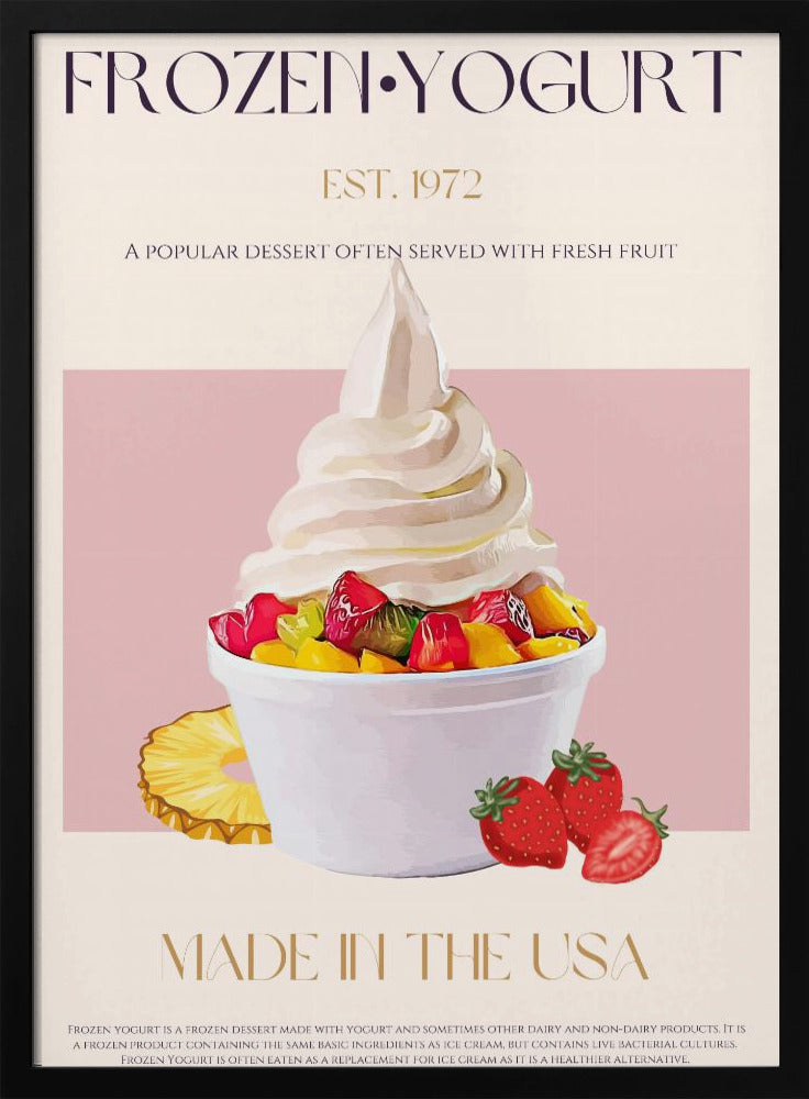 Wirbel aus gefrorenem Joghurt | Poster