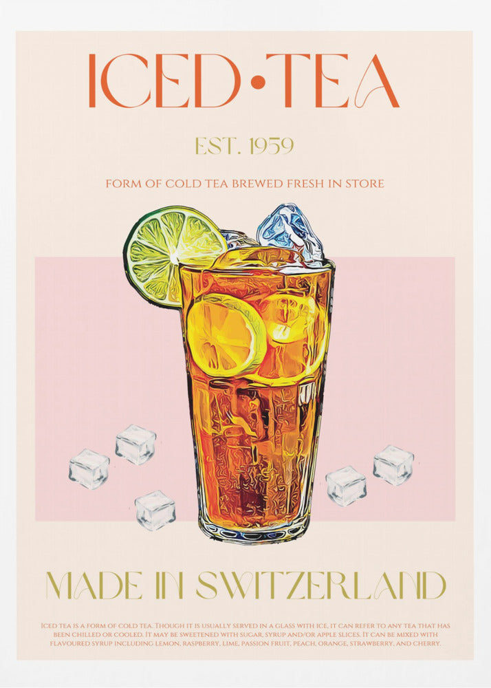 Refreshing Glass of Iced Tea | Poster