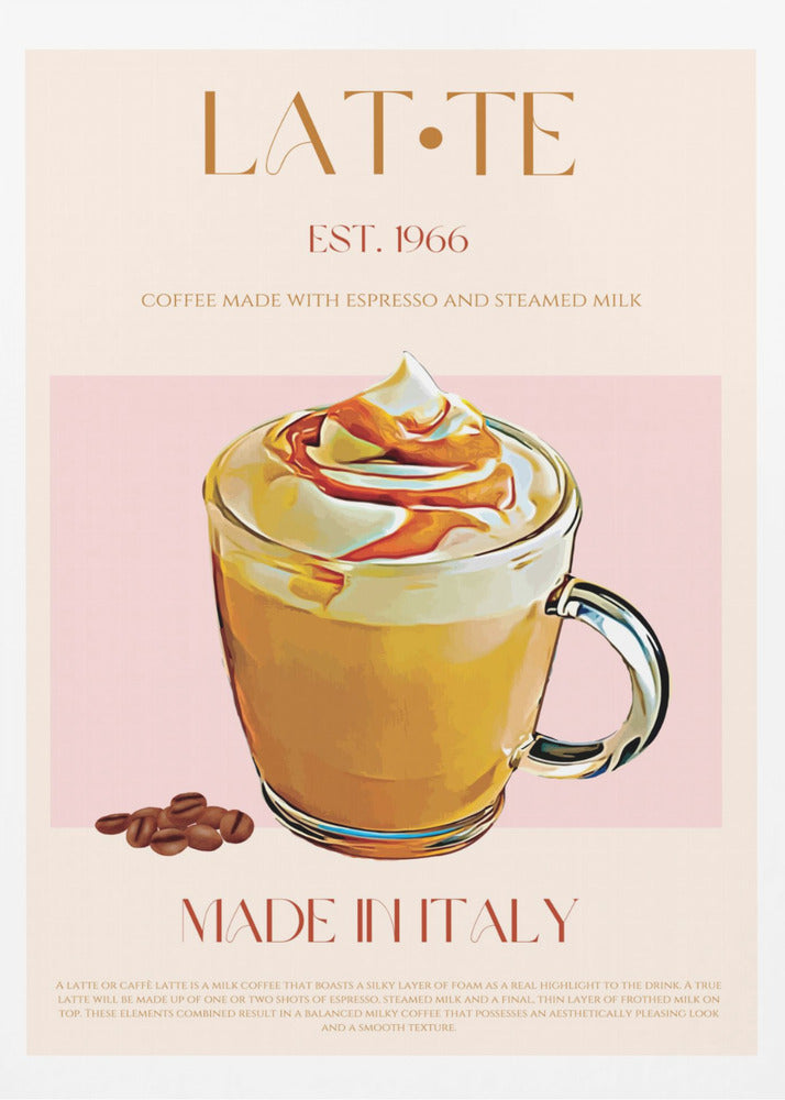 Cremiger Latte-Genuss | Poster