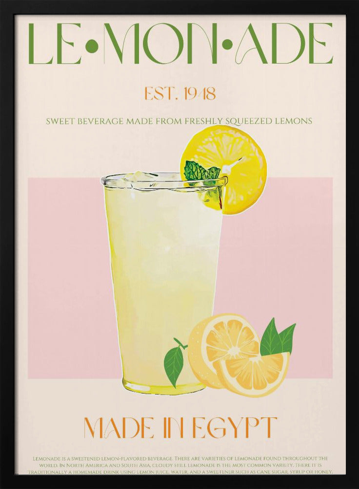 Refreshing Glass of Lemonade | Poster