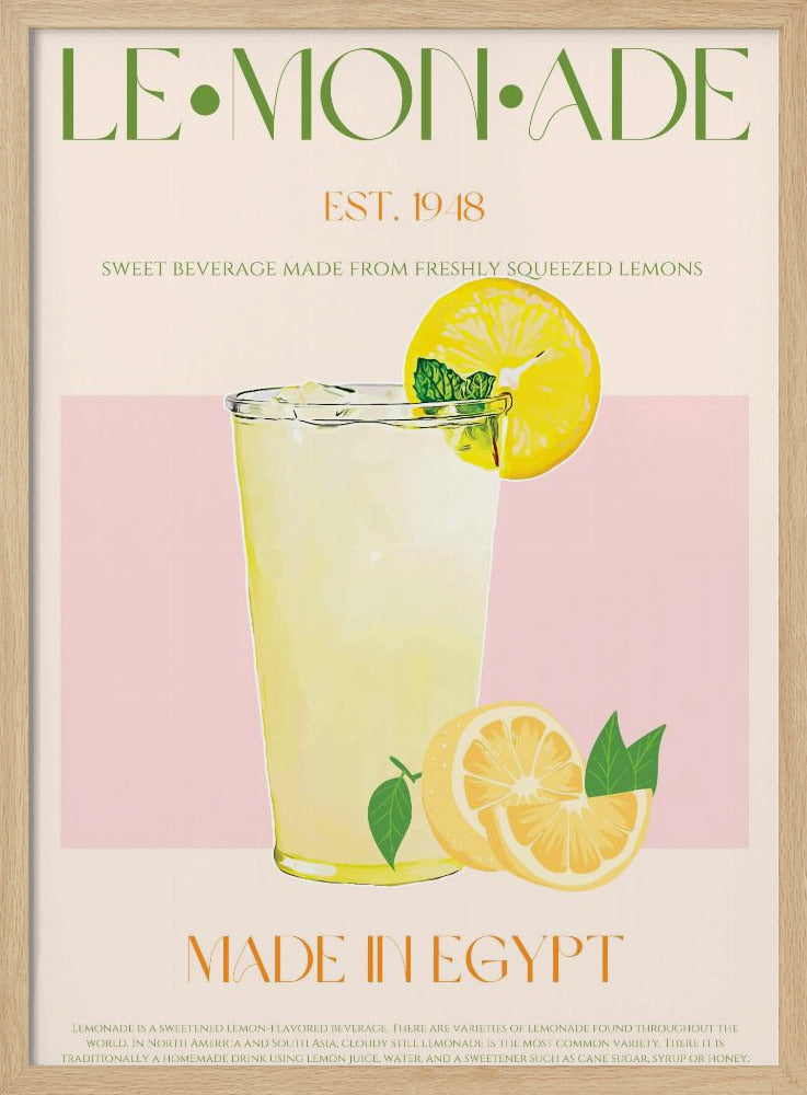 Refreshing Glass of Lemonade | Poster