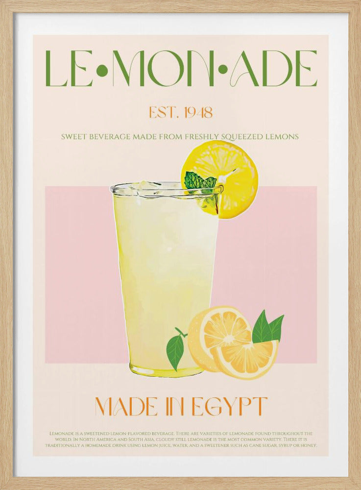 Refreshing Glass of Lemonade | Poster