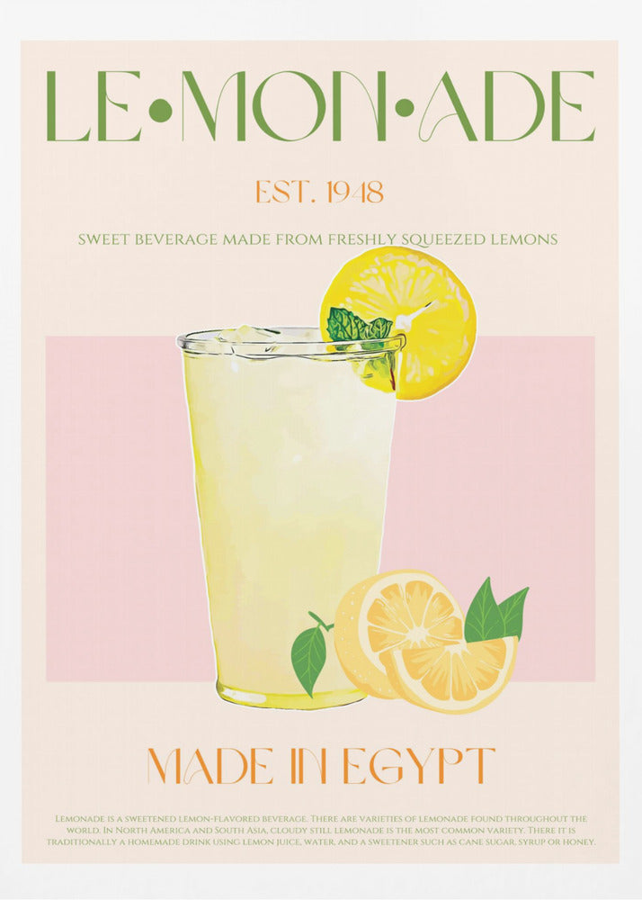 Refreshing Glass of Lemonade | Poster