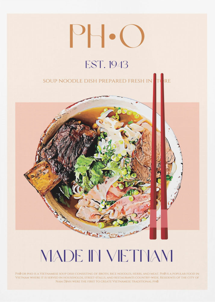Vietnamesischer Nudelgenuss | Poster