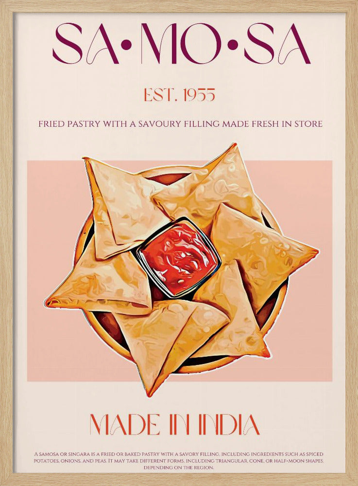 Indische frittierte Samosas | Poster