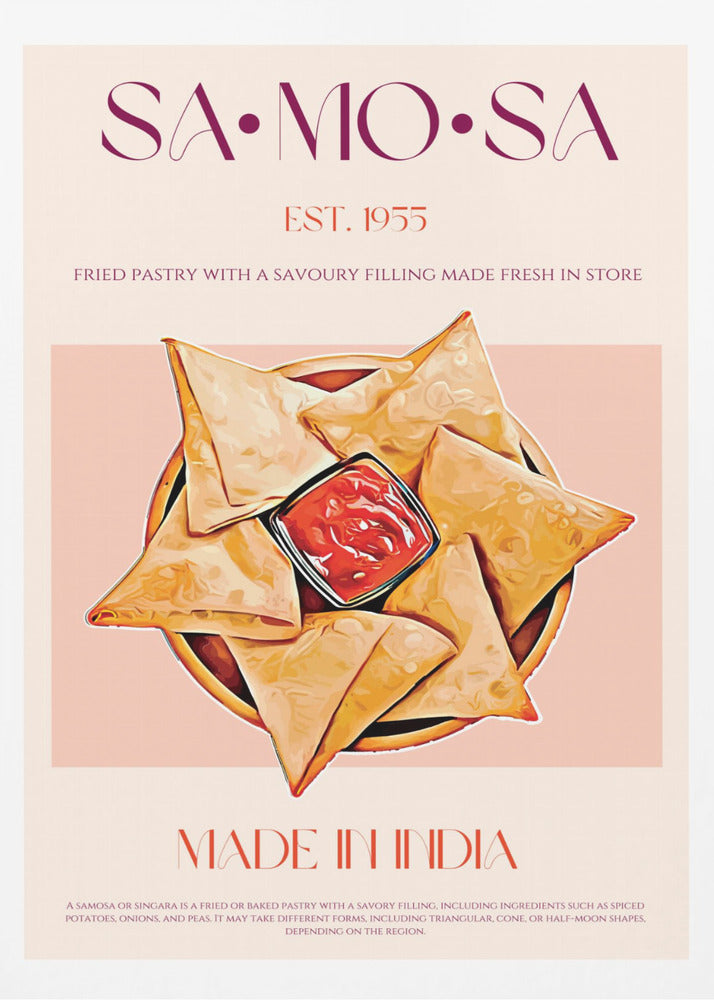 Indische frittierte Samosas | Poster