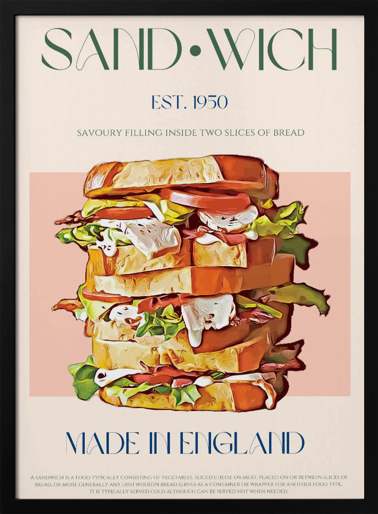 Klassisches Sandwich aus England | Poster