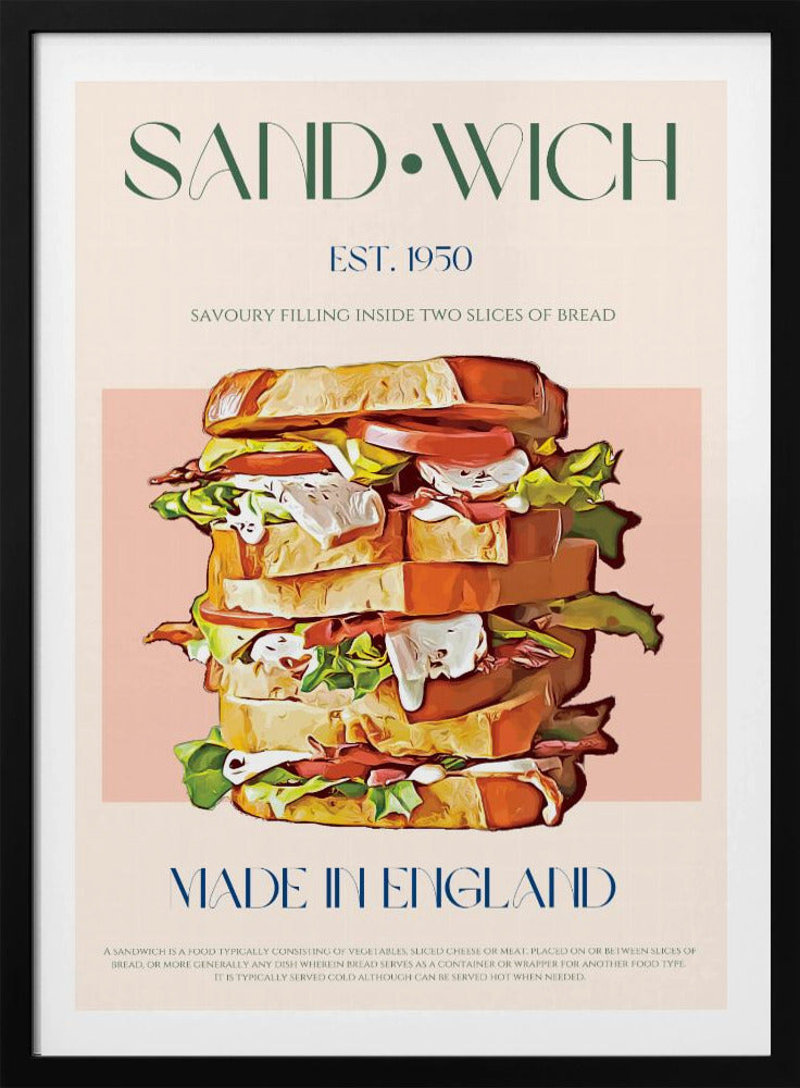 Klassisches Sandwich aus England | Poster
