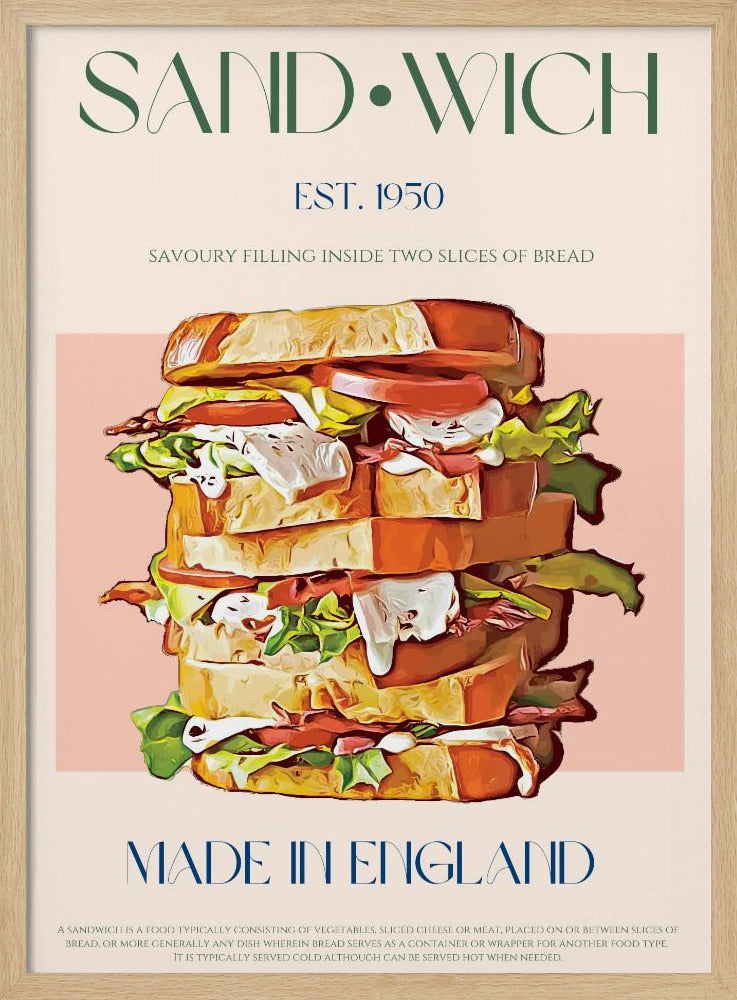 Klassisches Sandwich aus England | Poster