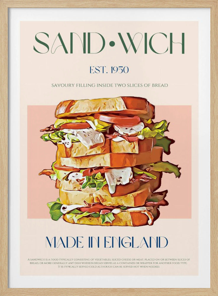 Klassisches Sandwich aus England | Poster