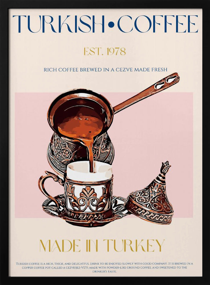 Türkischer Kaffeedruck | Poster