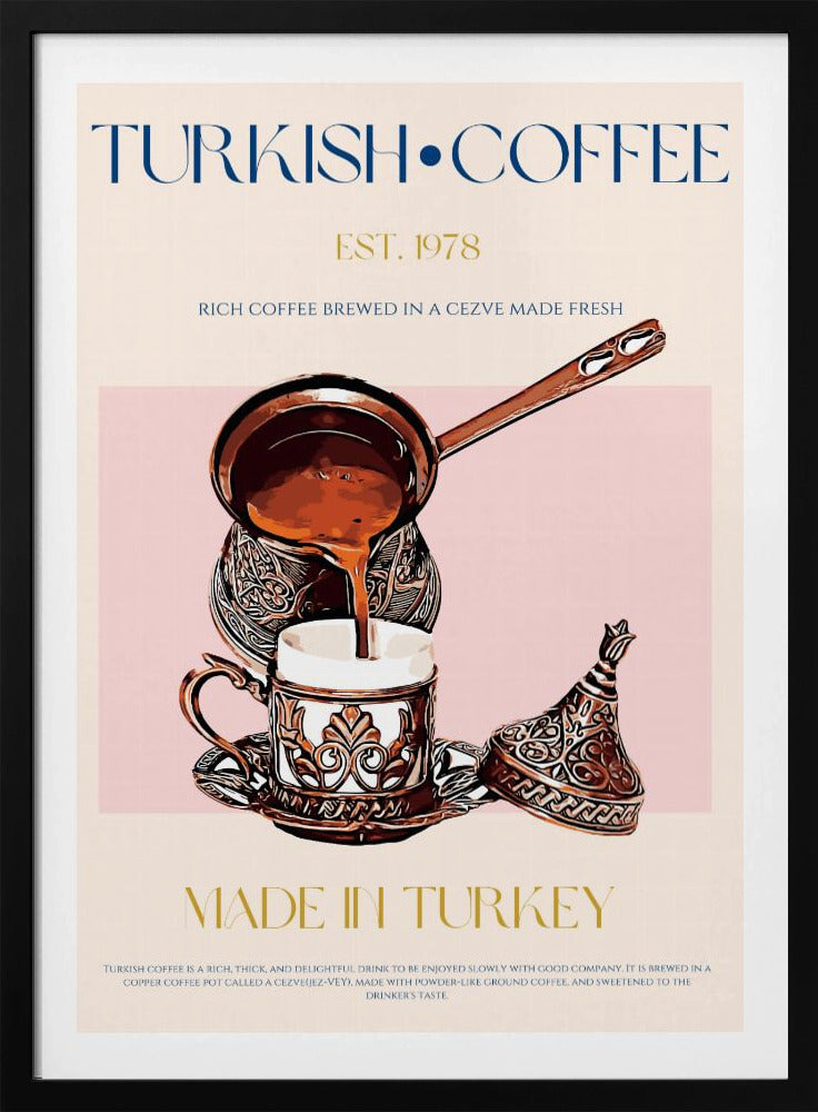 Türkischer Kaffeedruck | Poster