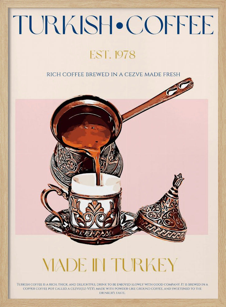 Türkischer Kaffeedruck | Poster