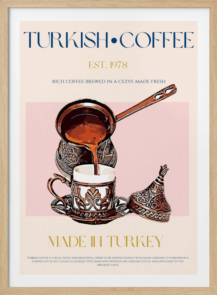 Türkischer Kaffeedruck | Poster