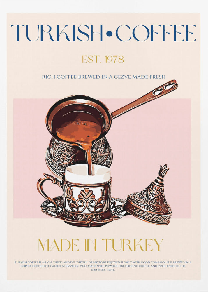 Türkischer Kaffeedruck | Poster