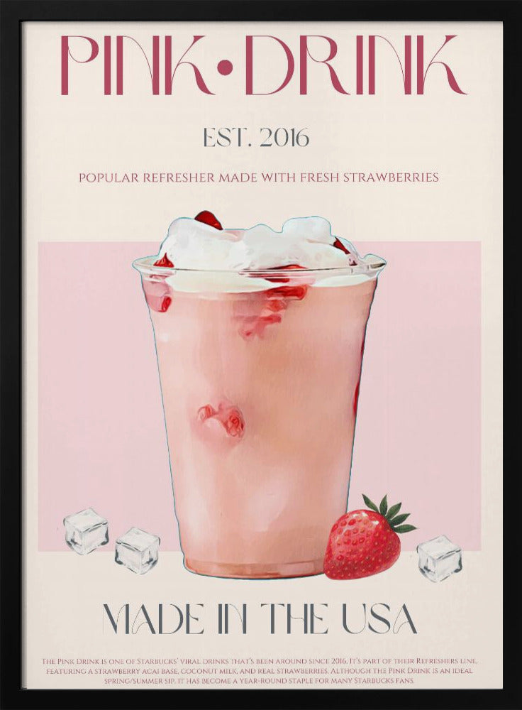 Pink Drink Print | Poster