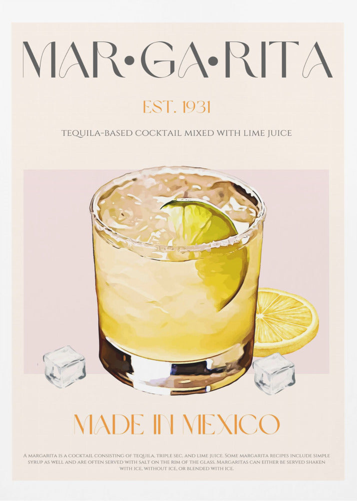 Margarita Print Cocktail | Poster