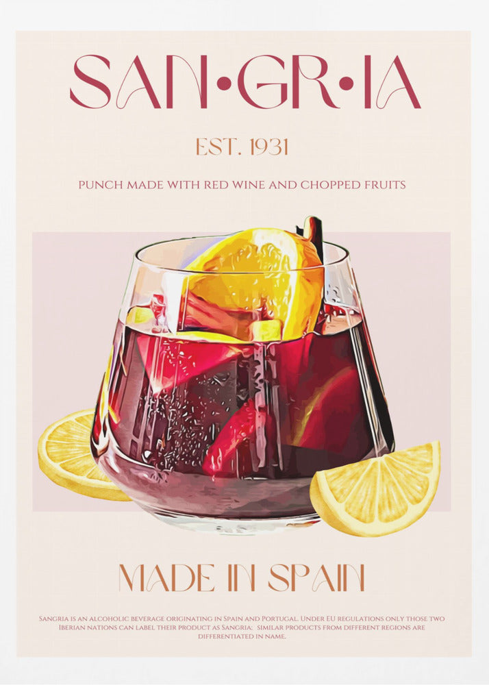 A Glass Filled With Red Wine | Poster