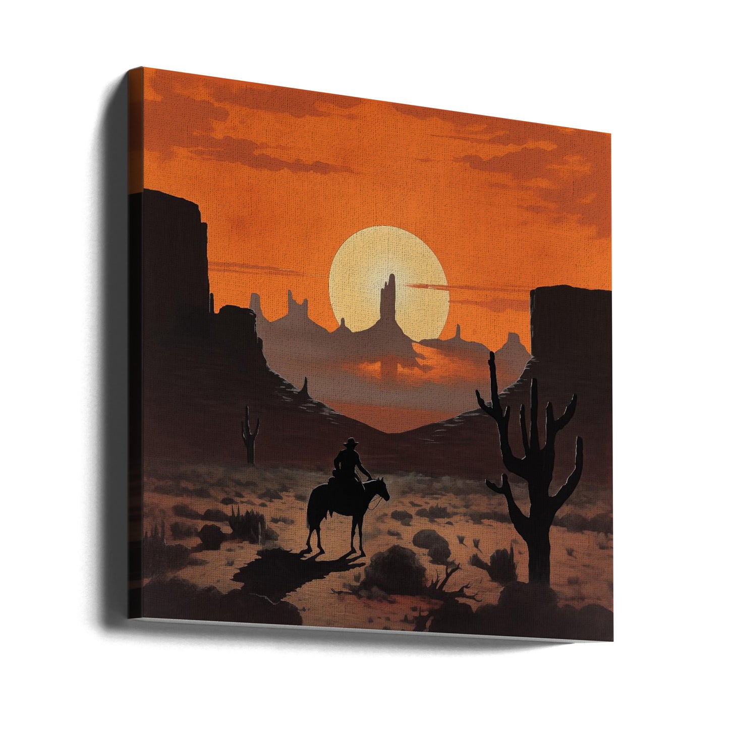 Sunset Cowboy | Canvas