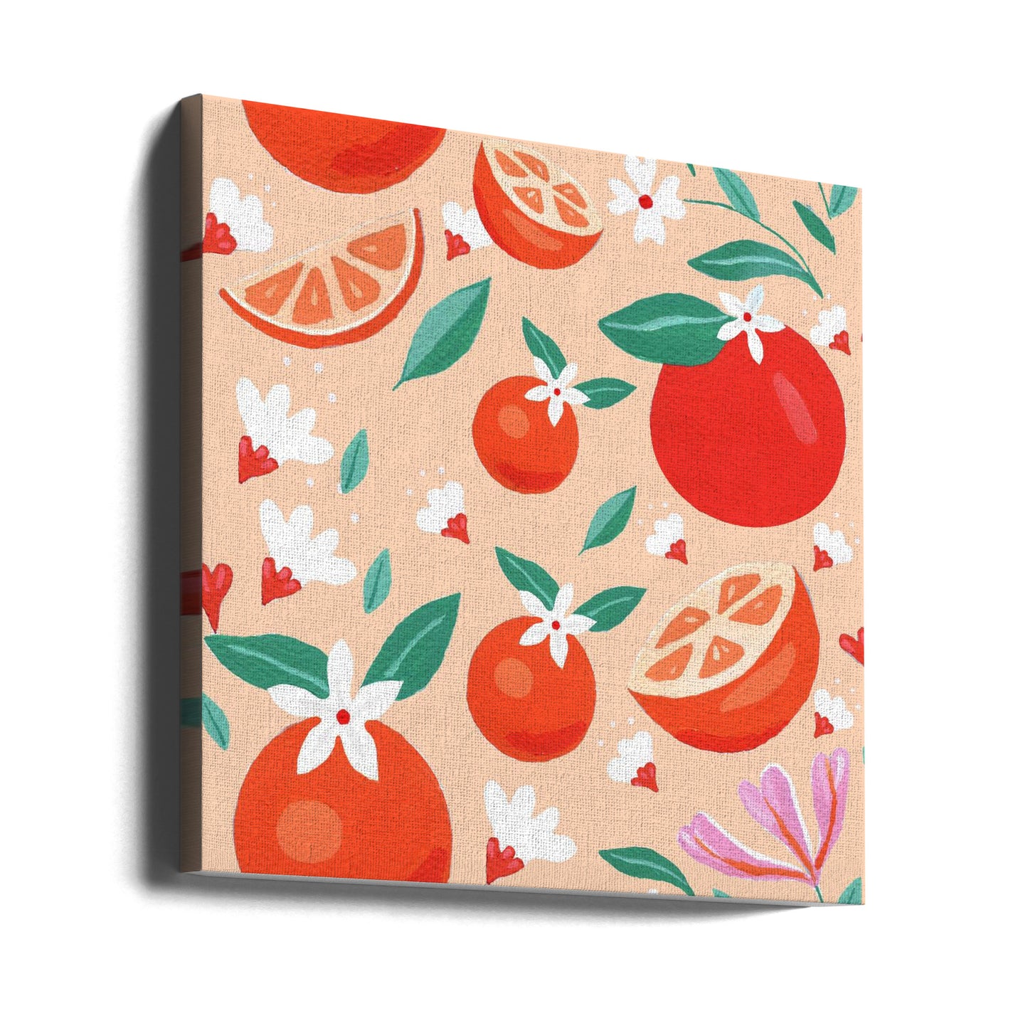 Zitrusmuster | Leinwand