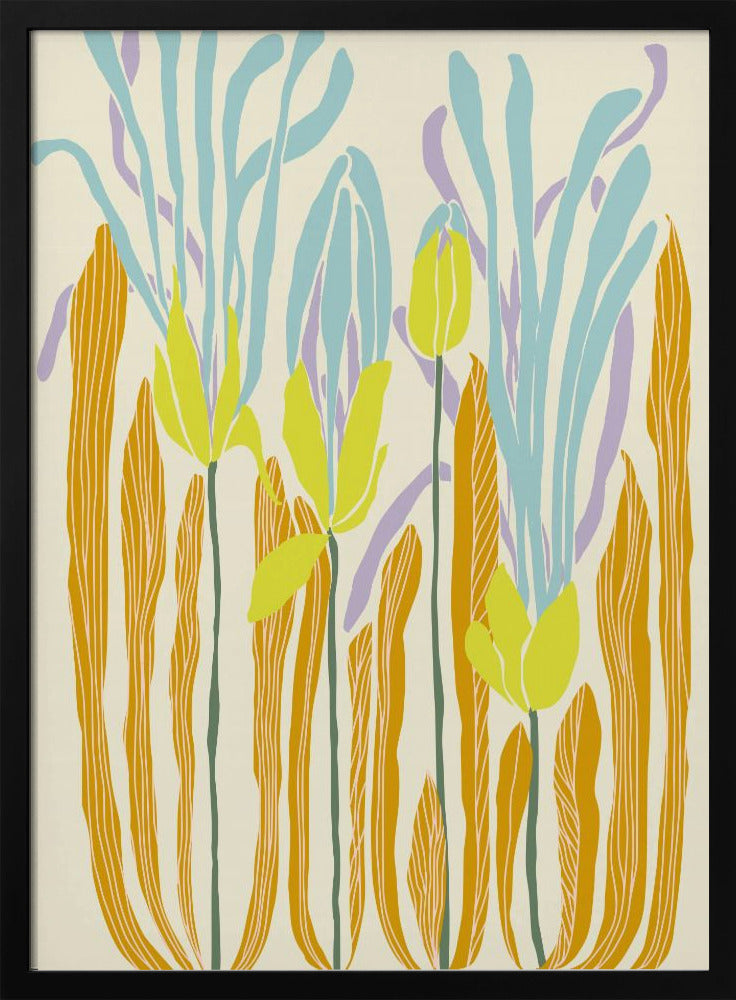 mellow anticipation budding flowers | Poster