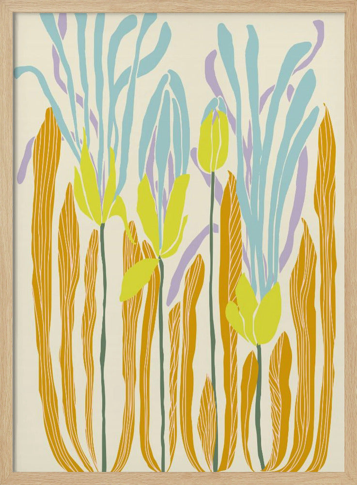 mellow anticipation budding flowers | Poster