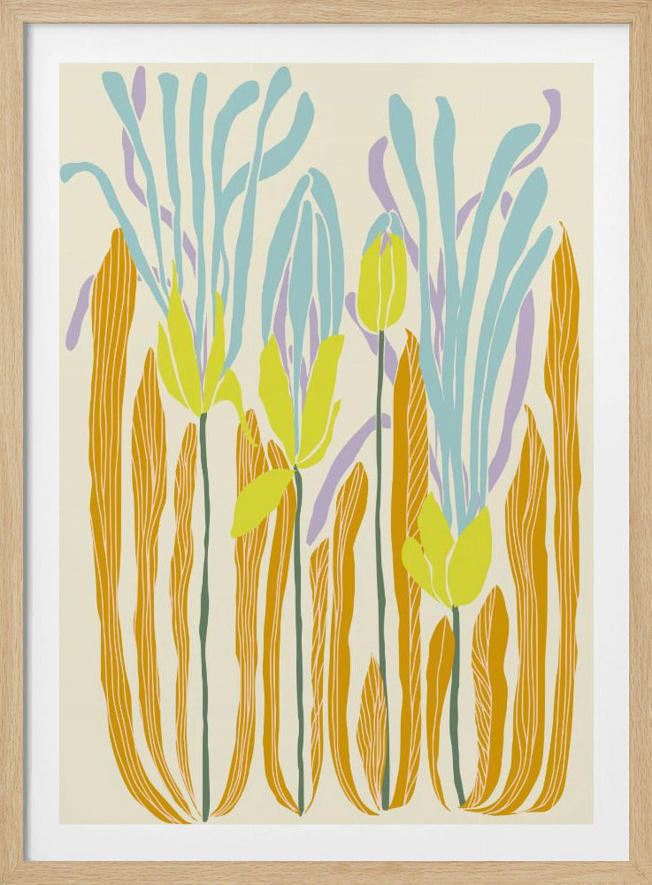 mellow anticipation budding flowers | Poster