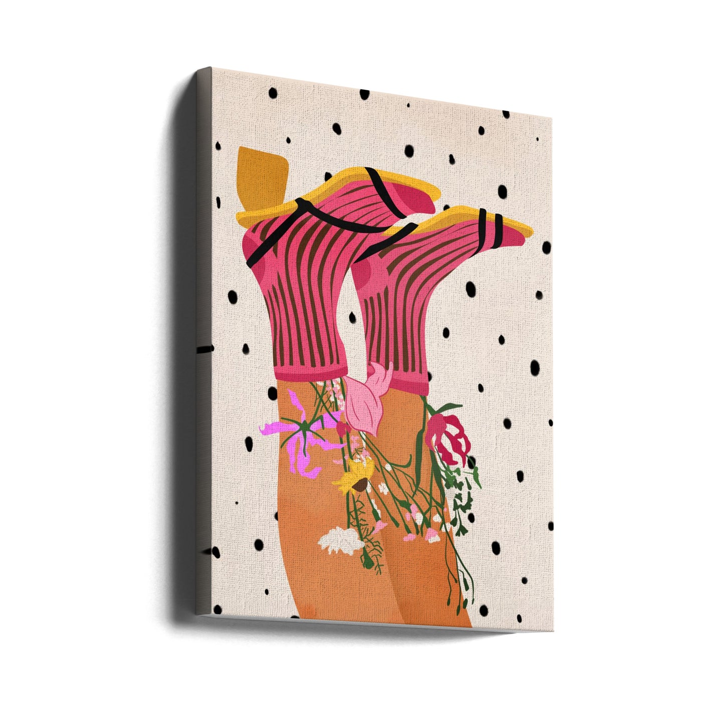 Floral Step Delight | Leinwand