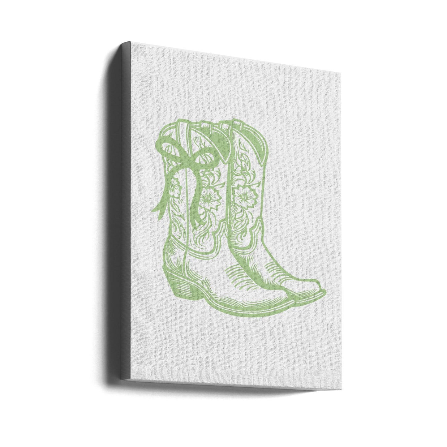 Floral Cowboy Boots | Canvas
