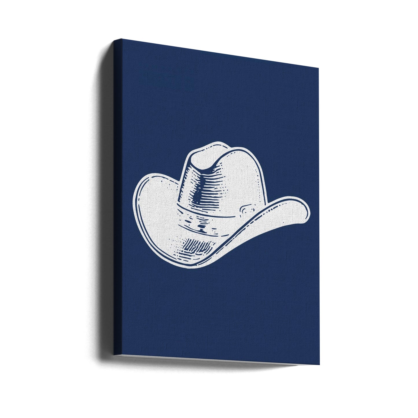 Granatowy kapelusz kowbojski | Wydruki na łótnie