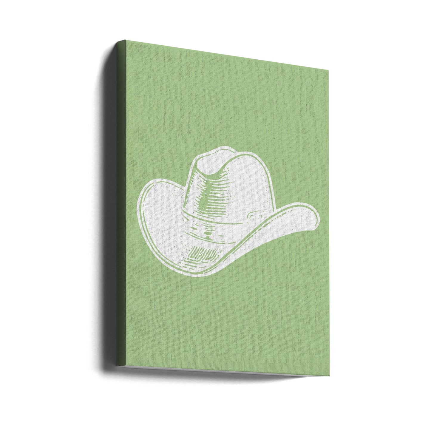 Salbeigrüner Cowboyhut | Leinwand-Bilder