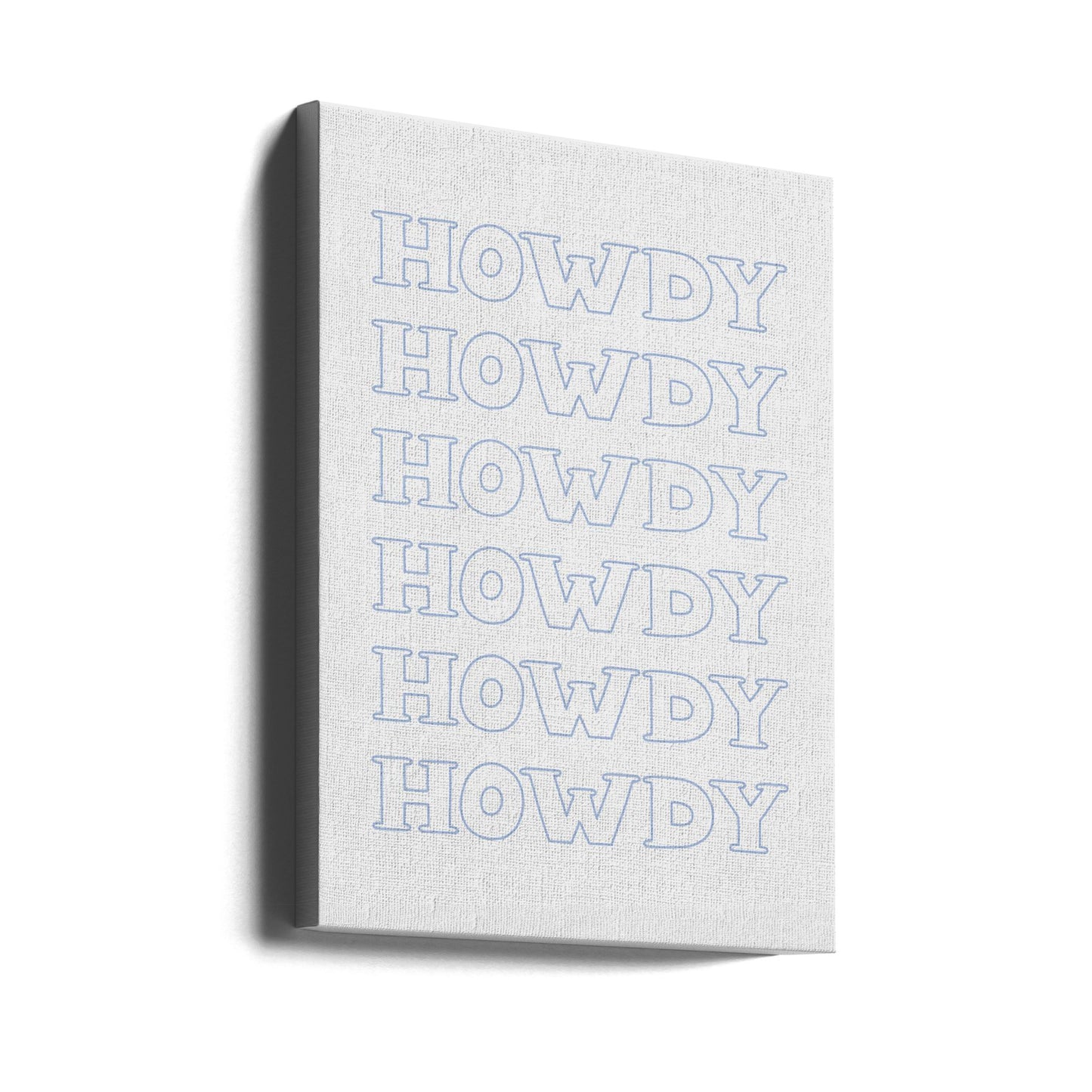 Blue Howdy | Canvas