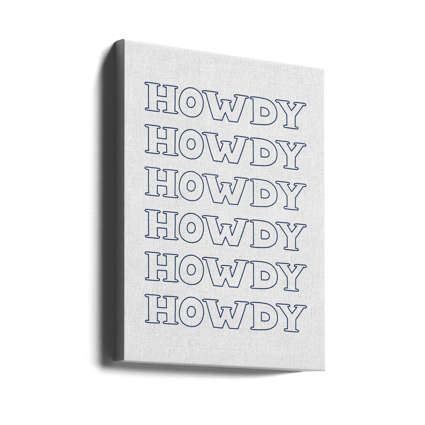 Navy Blue Howdy | Canvas