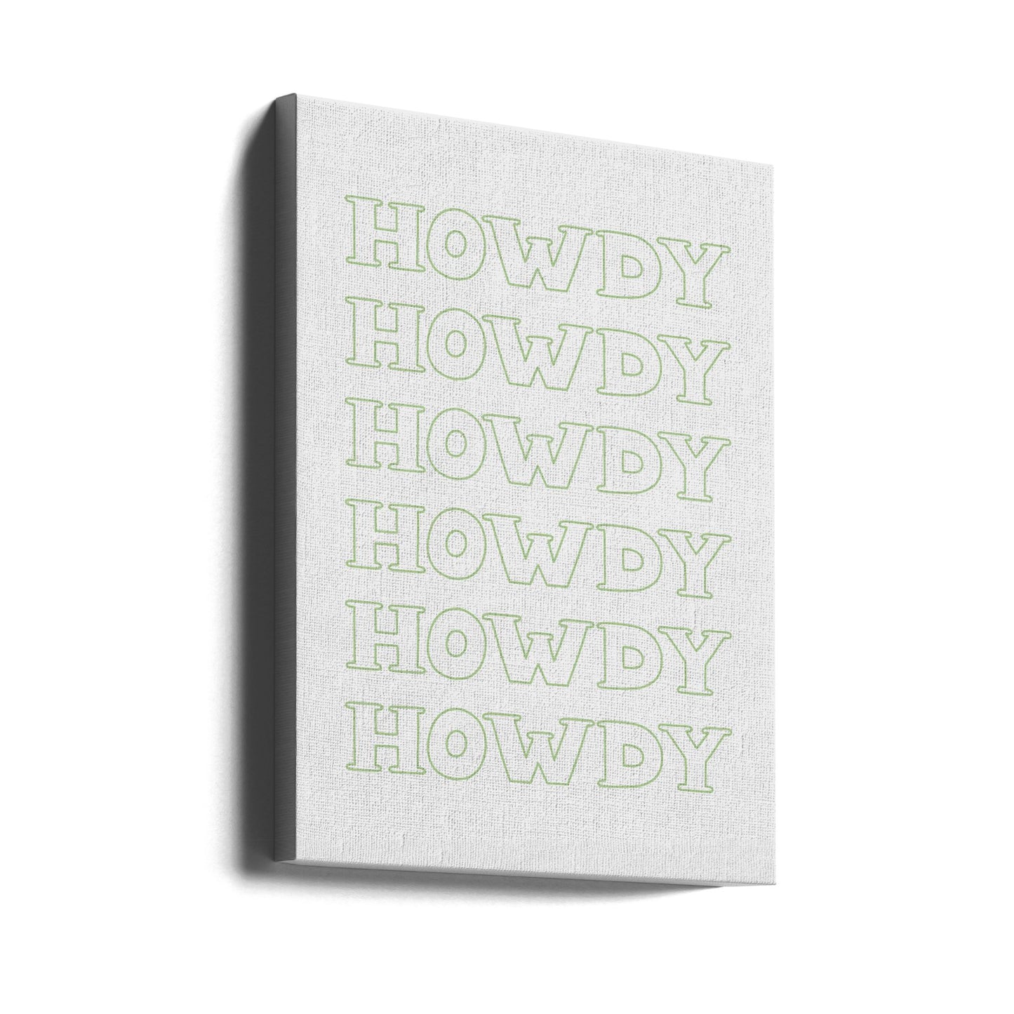 Sage Green Howdy | Canvas