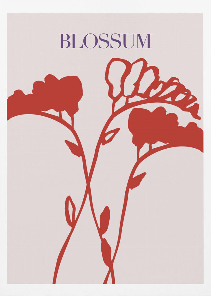 Purpurrote Blüten | Poster