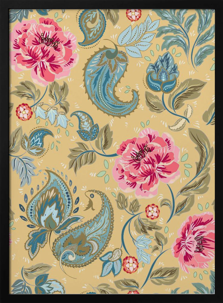 Floral Heritage paisley opulent vintage pattern | Poster