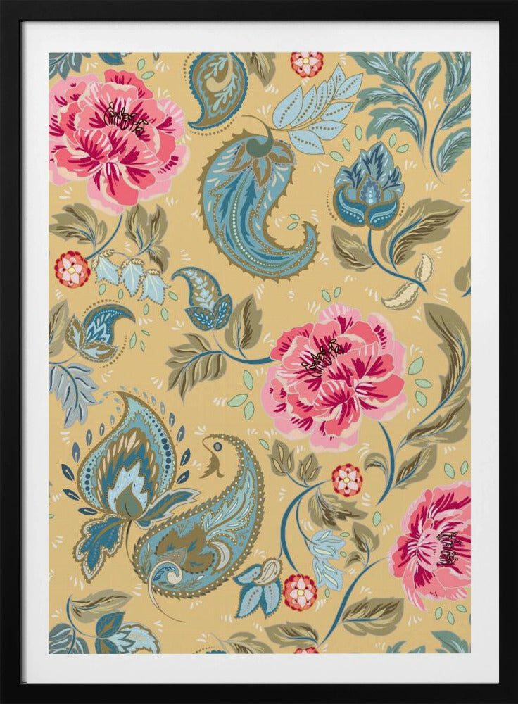 Floral Heritage paisley opulent vintage pattern | Poster