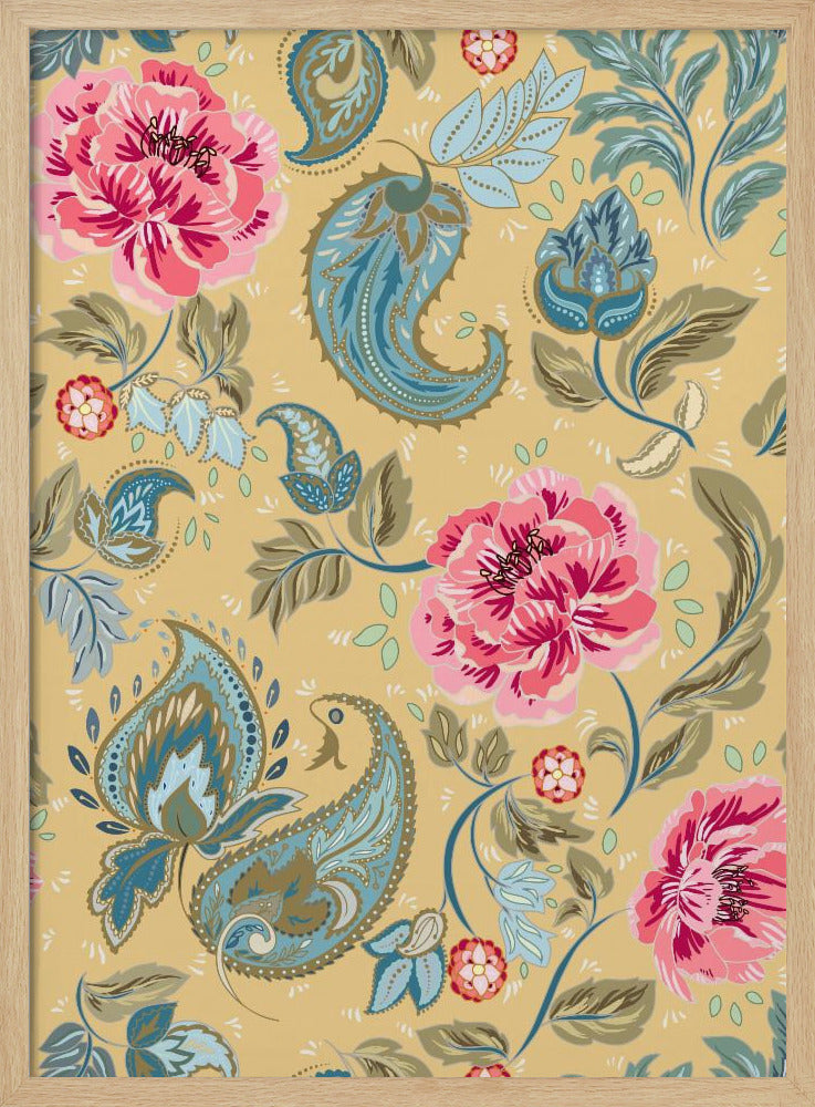 Floral Heritage paisley opulent vintage pattern | Poster