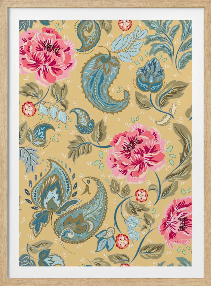 Floral Heritage paisley opulent vintage pattern | Poster