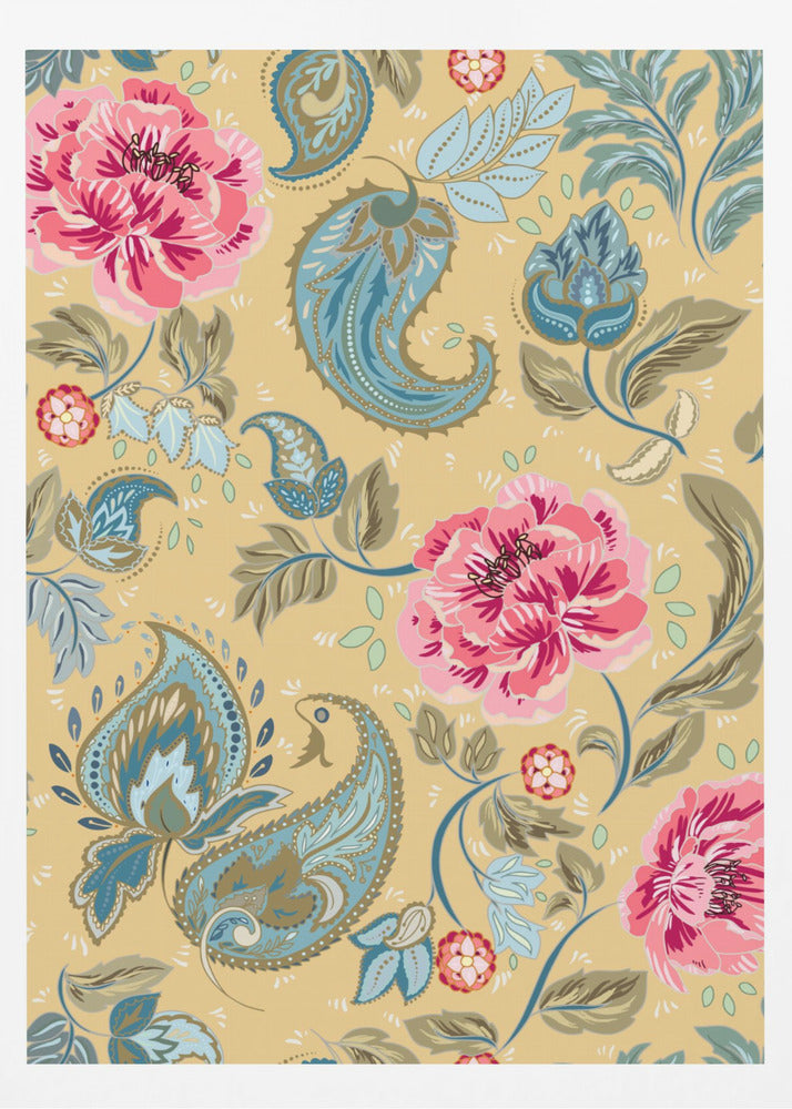 Floral Heritage paisley opulent vintage pattern | Poster
