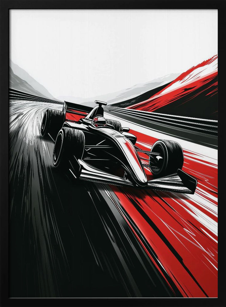 Autorennen-Sportkunst | Poster