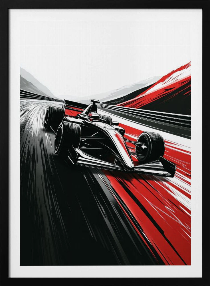 Autorennen-Sportkunst | Poster