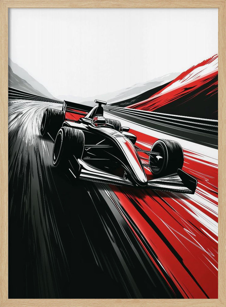 Autorennen-Sportkunst | Poster