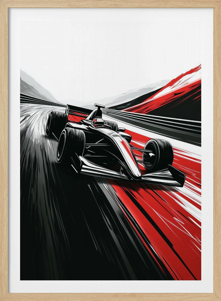 Autorennen-Sportkunst | Poster