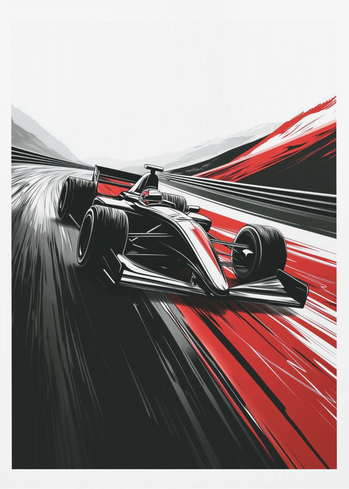 Autorennen-Sportkunst | Poster