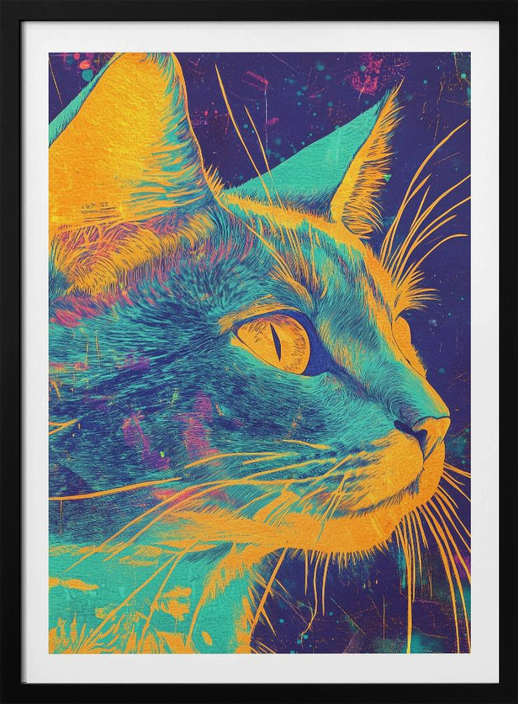 Blaue Katze | Poster