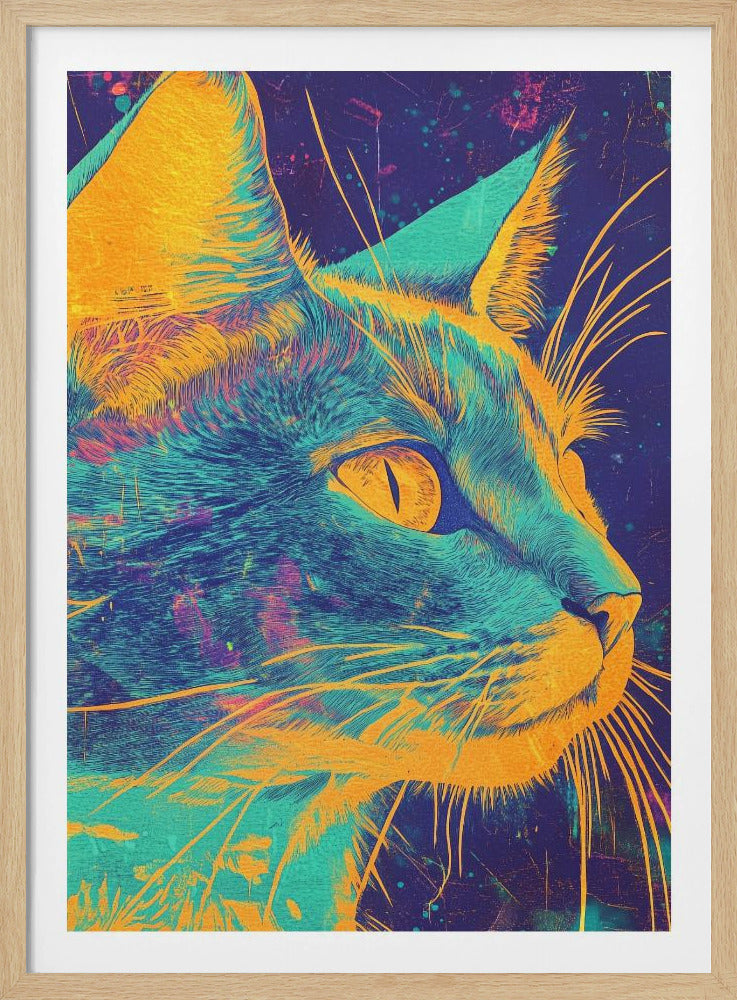 Blaue Katze | Poster