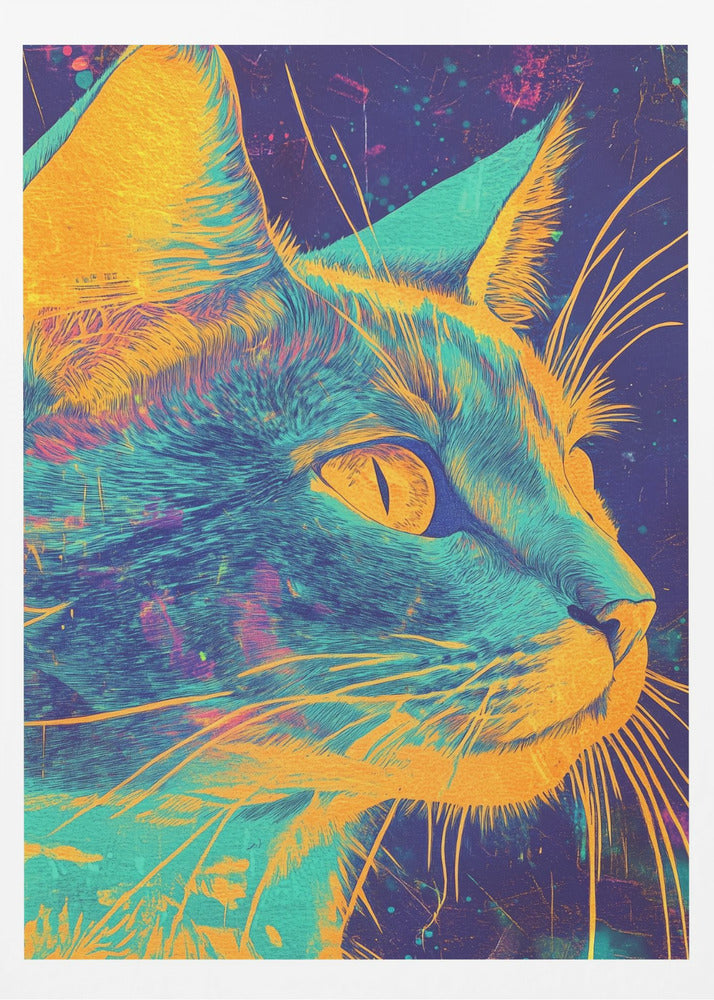 Blaue Katze | Poster