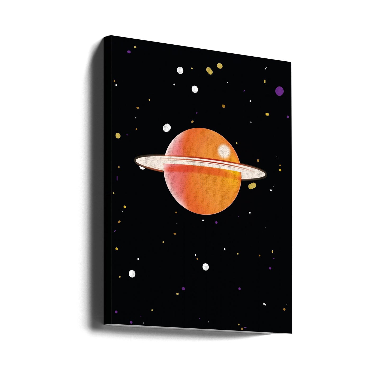 Retro Orange Planet | Canvas